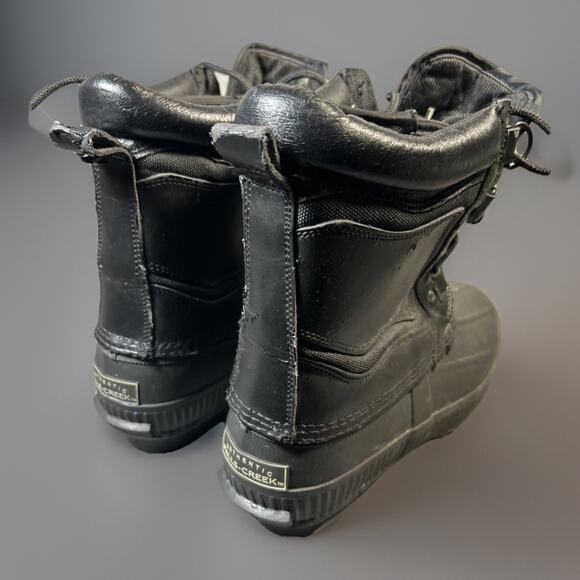 Vtg Authentic Falls Creek Thermo Lite Black Snow Boots Dupont Thinsulation M 8 main image 9